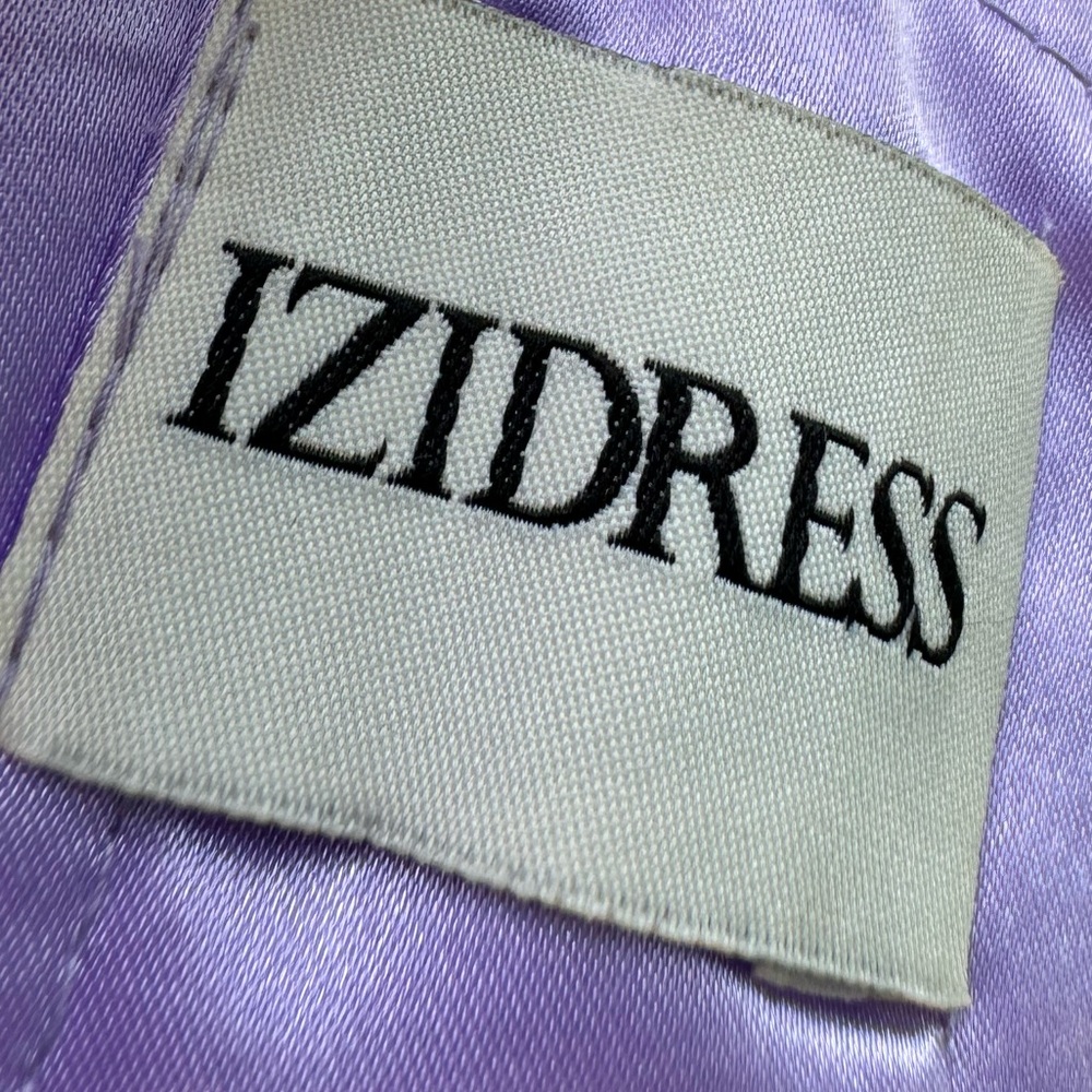Izidress lavender Chiffon One Shoulder Gown Sz 2‎ - Picture 8 of 8